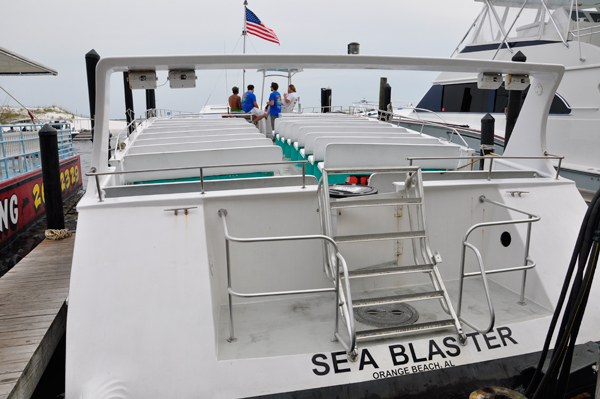 the Sea Blaster boat